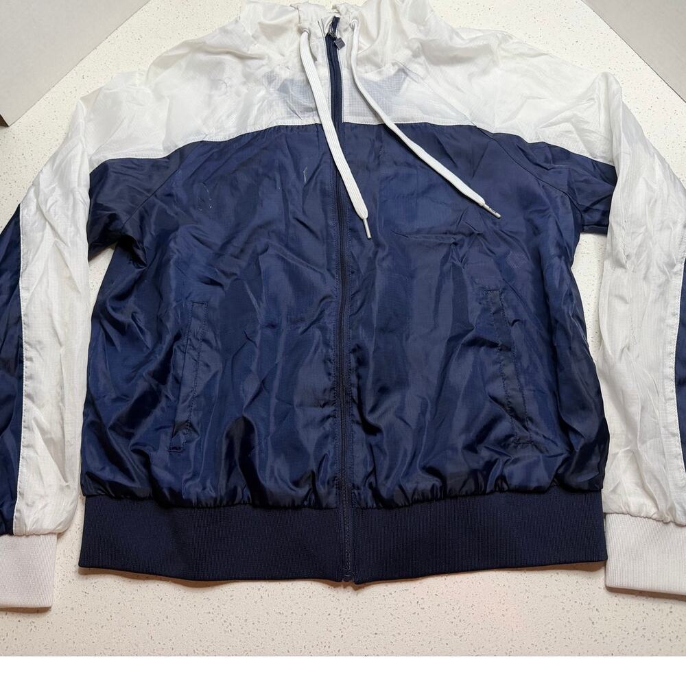 FILA Windbreaker Jacket Unisex Blue/White Size S/M